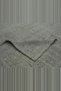 9x13 Plain Gray Flat Weave Kilim Rug. 290,387 - Grey Turkish Rug  $i