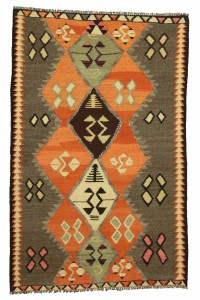 Turkish Kilim Rug Anatolian Kilim Rug 3x5 Feet 95,148