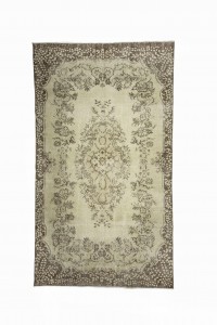 Oushak Rug Anatolian Vintage Area Rug 5x9 Feet 158,277