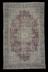 Oushak Rug Art Deco Turkish Rug 7x10 Feet 202,316