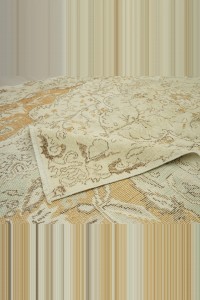 Beige and Yellow Oushak Rug 6x11 Feet 194,342 - Oushak Rug  $i