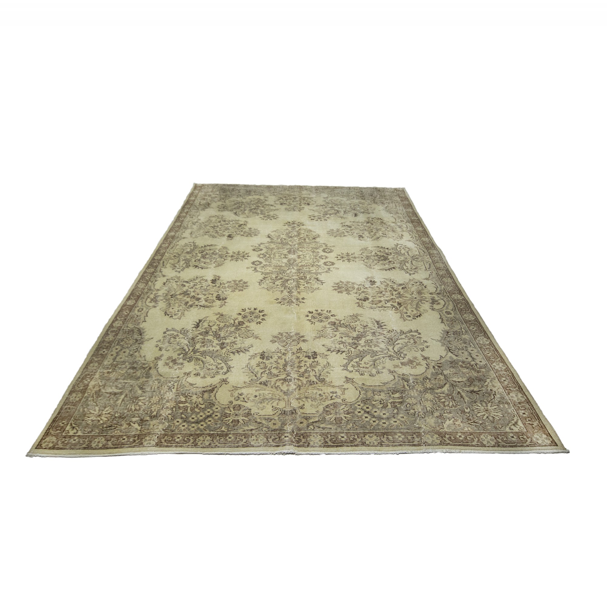 Beige Brown Oushak Rug 7x10 Feet - Oushak Rug