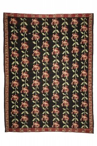 Turkish Kilim Rug Black Pink Turkish Kilim Rug 8x10 Feet  228,300