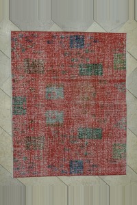 Oushak Rug Bright Colors Zeki Muren Art Deco Rug 4x5  157,123
