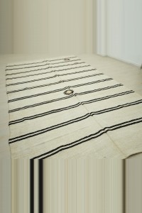 Brown Stripe Hemp Rug 7x12 Feet 216,377 - Turkish Hemp Rug  $i
