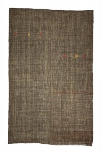 Goat Hair Rug Brownish Gray Turkish Kilim Rug 7x11 Feet  209,330