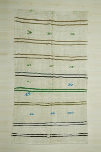 Turkish Hemp Rug Colorful Stripe Hemp Rug 6x10 Feet 170,310