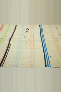 Colorful Stripe Modern Hemp Rug 6x12 Feet 186,370 - Turkish Hemp Rug  $i