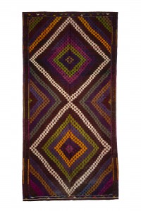 Turkish Kilim Rug Colourful Kilim Rug 5x11 Feet 164,328