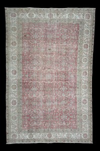 Colourful Vintage Oushak Rug 7x10 Feet 203,310 - Oushak Rug  $i