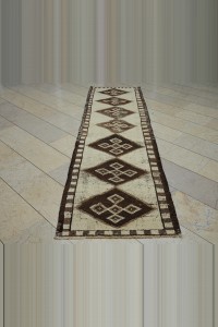 Cream Brown Rug Runner 3x10 Feet 85,307 - Turkish Rug Runner  $i