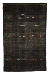 Goat Hair Rug Dark Brown Flat Weave Turkish Kilim Rug 7x11 Feet  221,348