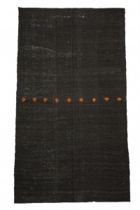 Goat Hair Rug Dark Brown Goat Hair Woven Turkish Kilim Rug 6x10 Feet  178,308