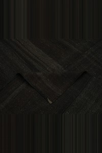 Dark Brown Natural Goat Hair Woven Turkish Kilim Rug 6x14  176,416 - Goat Hair Rug  $i