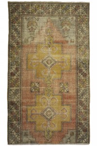 Dark Color Oushak Rug 4x7 125,222 - Turkish Carpet Rug  $i