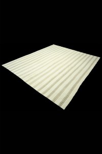 Decorative Vintage Striped Rug 7x8 Feet 220,249 - Turkish Natural Rug  $i
