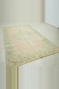 Double Knotted Old Oushak Rug 5x9 155,270 - Oushak Rug  $i