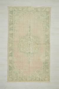 Oushak Rug Double Knotted Old Oushak Rug 5x9 155,270