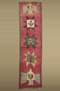 Eagle Figure Wool Rug Runner 3.5x13.1. 106,400 - Turkish Rug Runner  $i