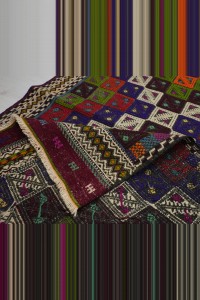 Embroidered  Kilim Runner Rug 3x11 Feet 88,330 - Turkish Rug Runner  $i