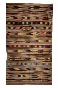 Turkish Kilim Rug Ethnic Kilim Rug 7x12 Feet 203,350