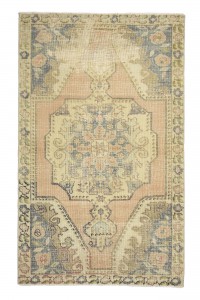 Faded Area Vintage Rug 5x7 Feet 136,225 - Oushak Rug  $i