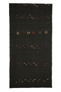 Goat Hair Rug Farmhouse Goat Hair Kilim Rug 5x10 Feet 144,291