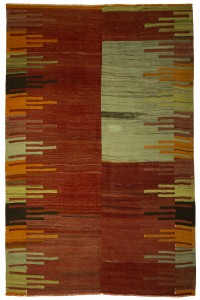 Turkish Kilim Rug Finger Pattern Kilim Rug 6x8 168,253