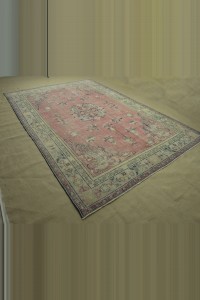 Flower Pattern Oushak Rug 8x12 Feet 240,362 - Oushak Rug  $i