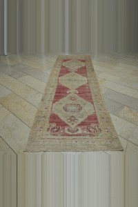 Geometric Antique Kirsehir Rug Runner 4x11  103,333 - Turkish Rug Runner  $i