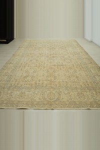Geometric Pattern Vintage Oushak Rug 8x12 Feet 252,354 - Oushak Rug  $i