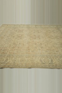 Geometric Pattern Vintage Oushak Rug 8x12 Feet 252,354 - Oushak Rug  $i