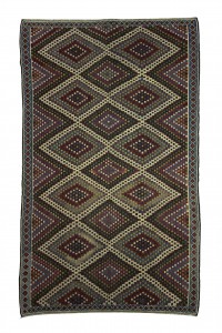 Goat Hair Rug GeometricMotif Goat Hair Rug 6x10 Feet 184,315