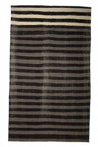 Goat Hair Rug Gray And Black Large Turkish Kilim Rug 8x12 Feet  227,380