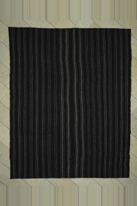Goat Hair Rug Gray And Black Turkish Flat Weave Goat Hair Kilim Rug 8x10  244,304