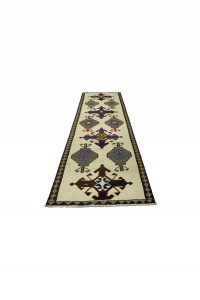 Gray Blue Kilim Rug Runner 4x11 Feet 114,339 - Turkish Rug Runner  $i