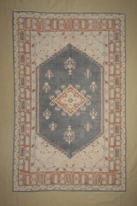 Gray/blue Oushak Carpet Rug 7x9 198,274