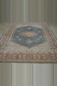 Gray/Blue Wool Oushak Rug 7x9 198,270 - Oushak Rug  $i