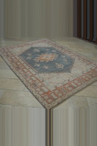 Gray/Blue Wool Oushak Rug 7x9 198,270 - Oushak Rug  $i