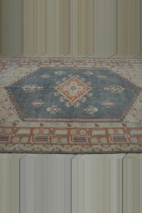 Gray/Blue Wool Oushak Rug 7x9 198,270 - Oushak Rug  $i