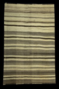 Grey Turkish Rug Gray Striped Turkish Kilim rug 5x8 Feet  161,246