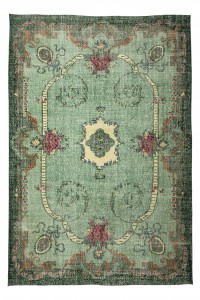 Oushak Rug Green Turkish Oushak Rug 7x10 Feet 205,300