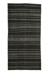 Goat Hair Rug Grey Striped Vintage Goat Hair Rug 5x10 Feet 142,292