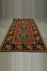 Karabağ Primitive Antique Carpet Rug 5x10 150,298 - Turkish Carpet Rug  $i