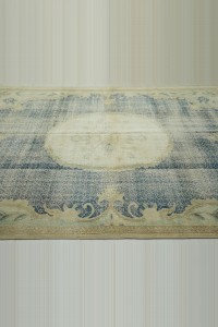 Large Navy Blue Turkish Rug 7x10 Feet 203,296 - Oushak Rug  $i