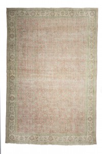 Oushak Rug Large Salmon Pink Oushak Rug 8x12 Feet 240,362