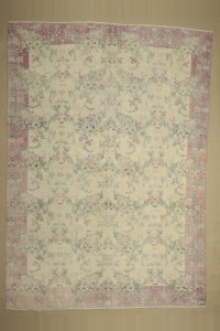 Oushak Rug Large Vintage Turkish Carpet Rug 8x11 Feet  244,340