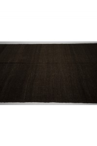Lond Dark Brown Turkish Kilim Rug 6x14 176,414 - Goat Hair Rug  $i