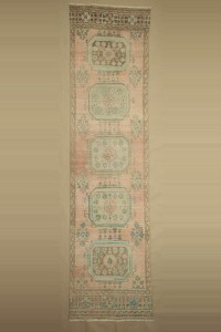 Long Bedside Oushak Runner Rug 3x12 Feet 93,358 - Turkish Rug Runner  $i