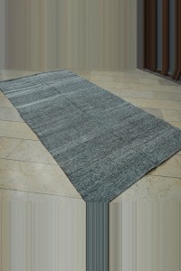 Long Size Turkish Gray Kilim Rug 5x9   145,287 - Grey Turkish Rug  $i